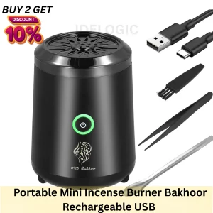 Portable Mini Incense Burner Bakhoor Rechargeable USB for Travel,Office Home