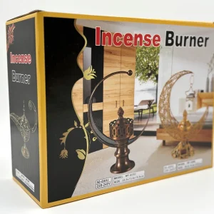 Electric Incense Burner Gold Arabic Style for Bakhoor & Oud – Home Fragrance