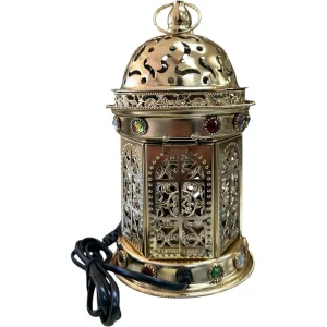 Electric Incense Burner Bakhoor Mabkhara Aroma Bukhoor Oud Gold