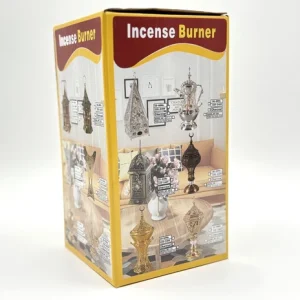Electric Incense Burner Silver Arabic Style for Bakhoor & Oud – Home Fragrance